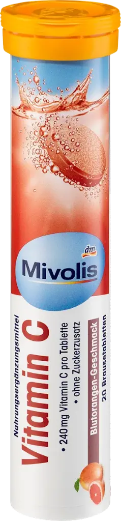 Comprimés effervescents de vitamine C, 20 pièces, 82 g Complément alimentaire