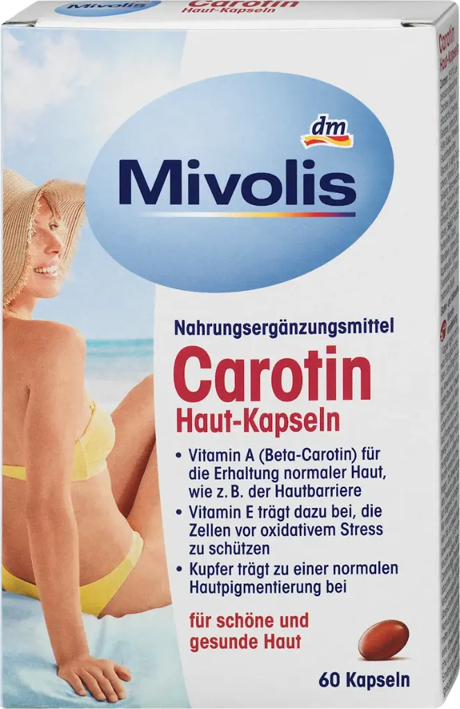 Carotin Peau Capsules 60 pièces, 16,2 g, Complément alimentaire