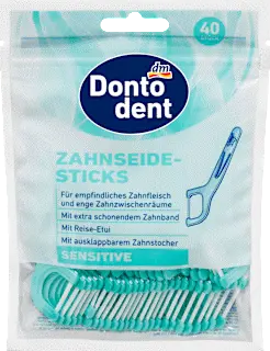 Bâtonnets de fil dentaire Sensitive, 40 pièces