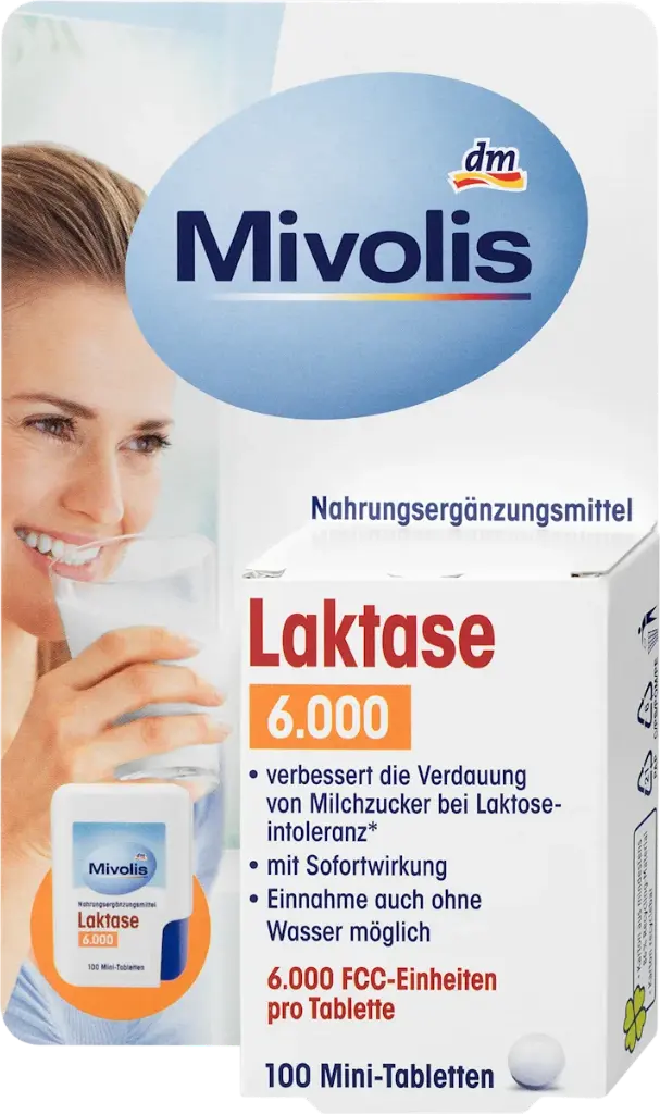 Lactase 6.000 Mini Comprimés 100 pièces, 8 g Complément alimentaire