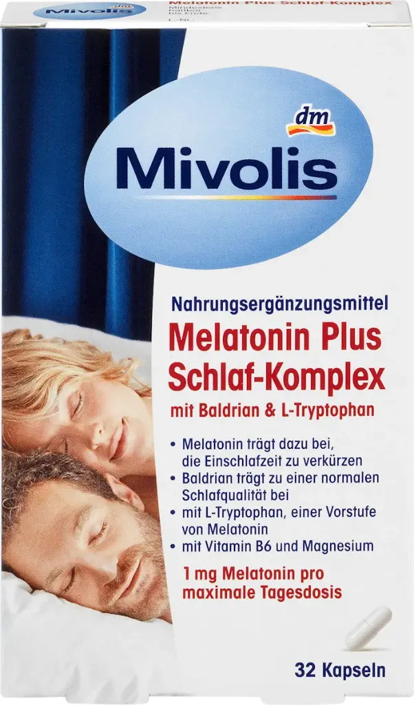 Melatonin Plus Complexe Sommeil 32 Capsules, 16 g Complément alimentaire