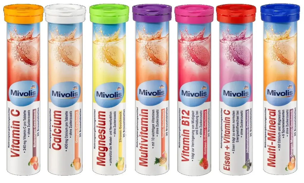 Pack MINÉRAUX + VITAMINES 7 Tubes × 20 comprimés effervescents