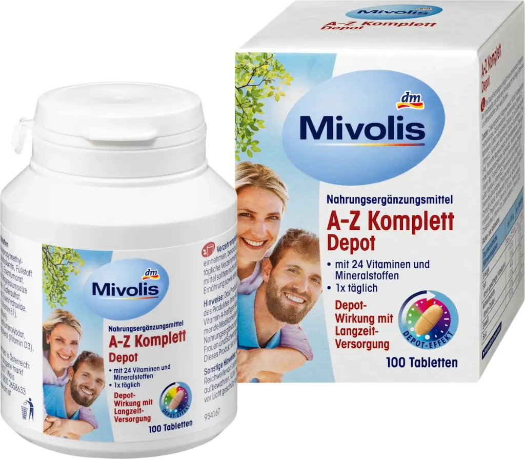 A-Z Complément Complet, Comprimés, 100 pièces, 144 g, Complément alimentaire