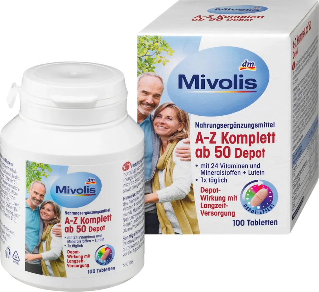 A-Z Complément Dépôt à partir de 50, Comprimés, 100 pièces, 150 g, Complément alimentaire