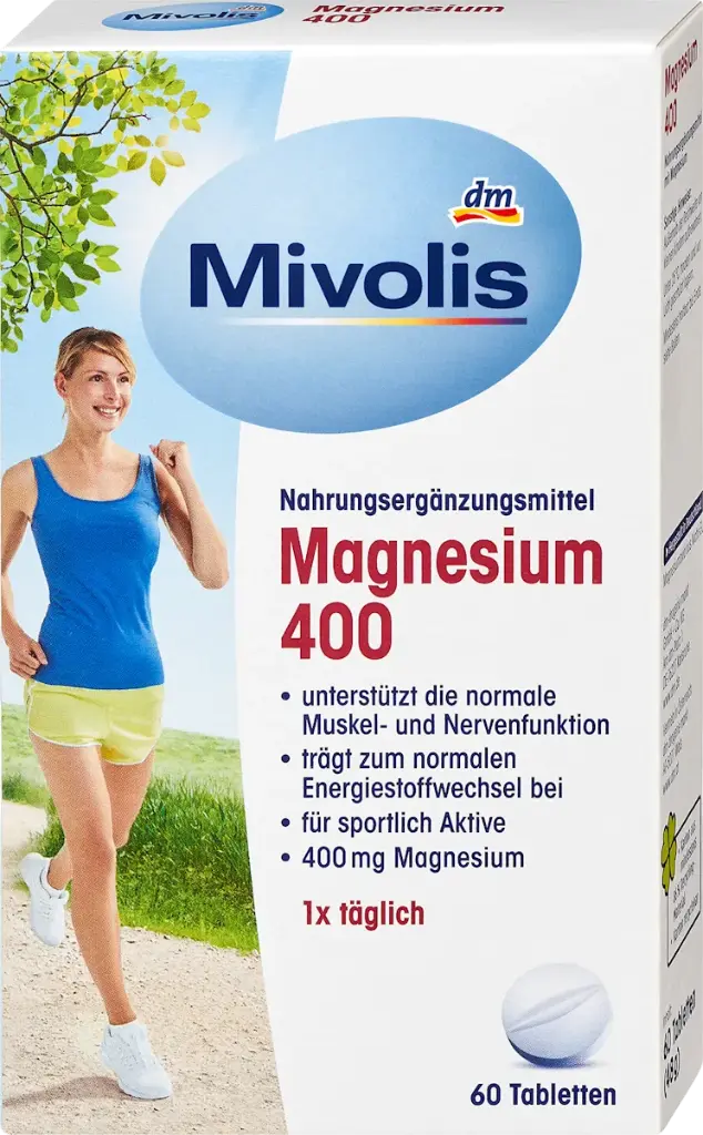 Magnésium 400 Comprimés 60 pièces, 48 g Complément alimentaire