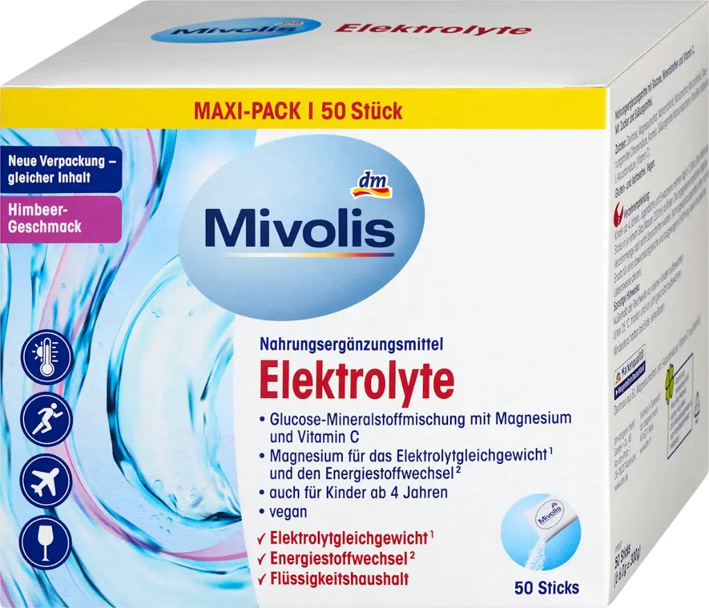 Électrolytes, 50 sticks, 300 g Complément alimentaire