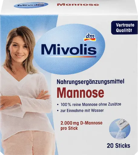 Mannose 20 bâtonnets, 40 g Complément alimentaire