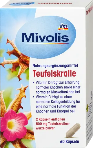 Capsules de Griffe du Diable, 60 pièces, 35 g Complément alimentaire