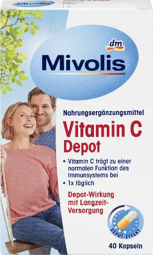 Vitamin C Depot, Capsules, 40 pièces, 22 g, Complément alimentaire