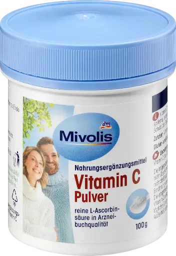 Poudre de Vitamine C, 100 g, Complément alimentaire