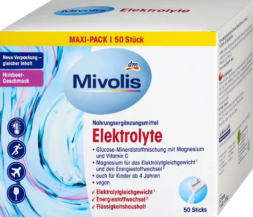 Électrolytes, 50 sticks, 300 g Complément alimentaire